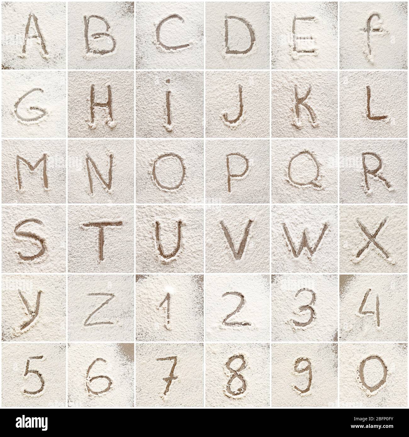Alphabet letters scattered on Cut Out Stock Images & Pictures - Alamy