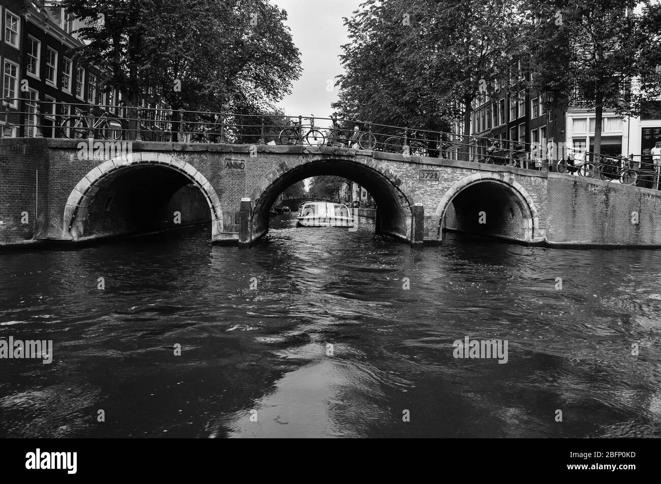 Canals and waterways of Amsterdam Stock Photo