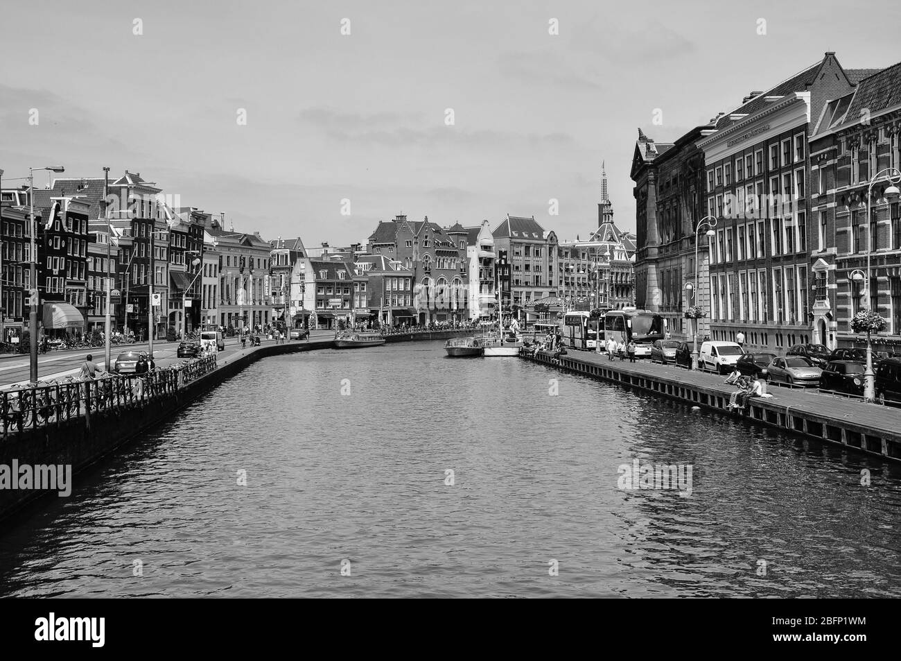 Canals and waterways of Amsterdam Stock Photo