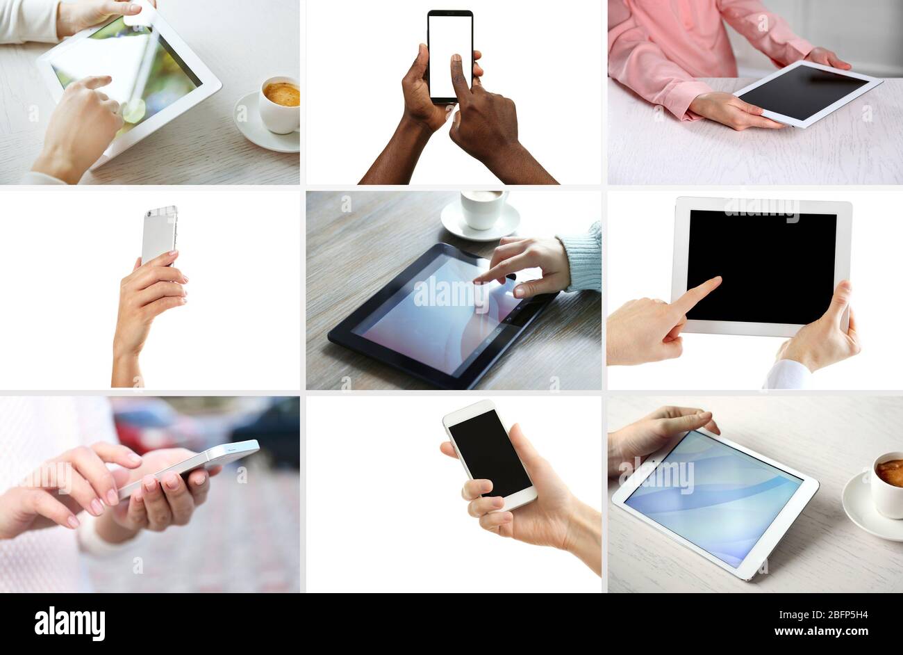 Computer mobile phone collage hi-res stock photography and images - Alamy