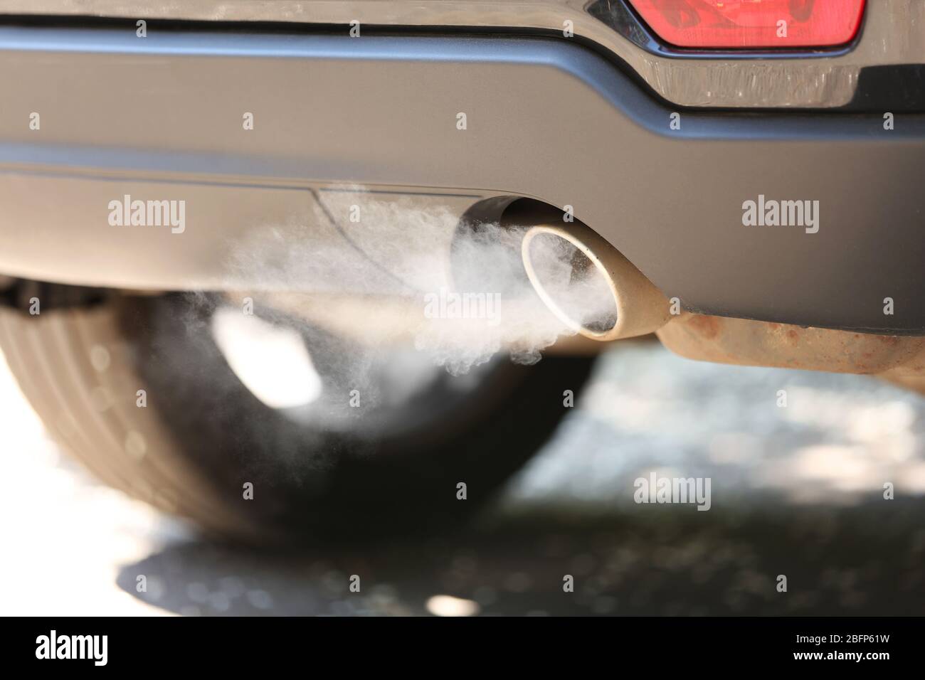 Exhaust pipe with smoke emission. Air pollution concept Stock Photo Alamy