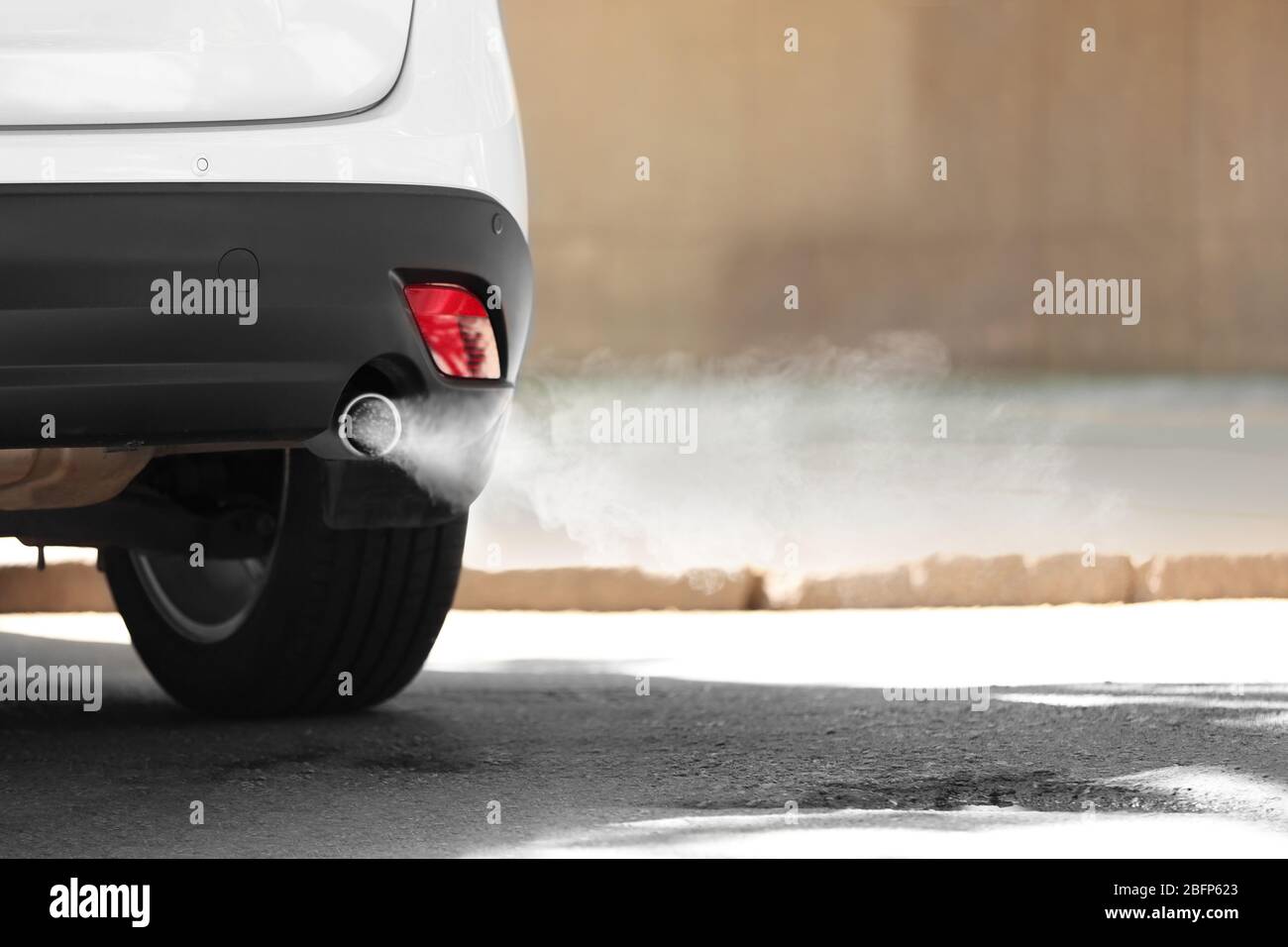 Exhaust pipe with smoke emission. Air pollution concept Stock Photo Alamy