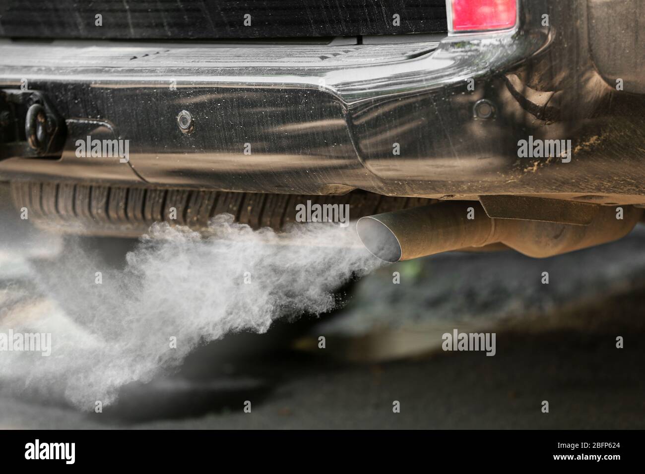 Exhaust pipe with smoke emission. Air pollution concept Stock Photo Alamy