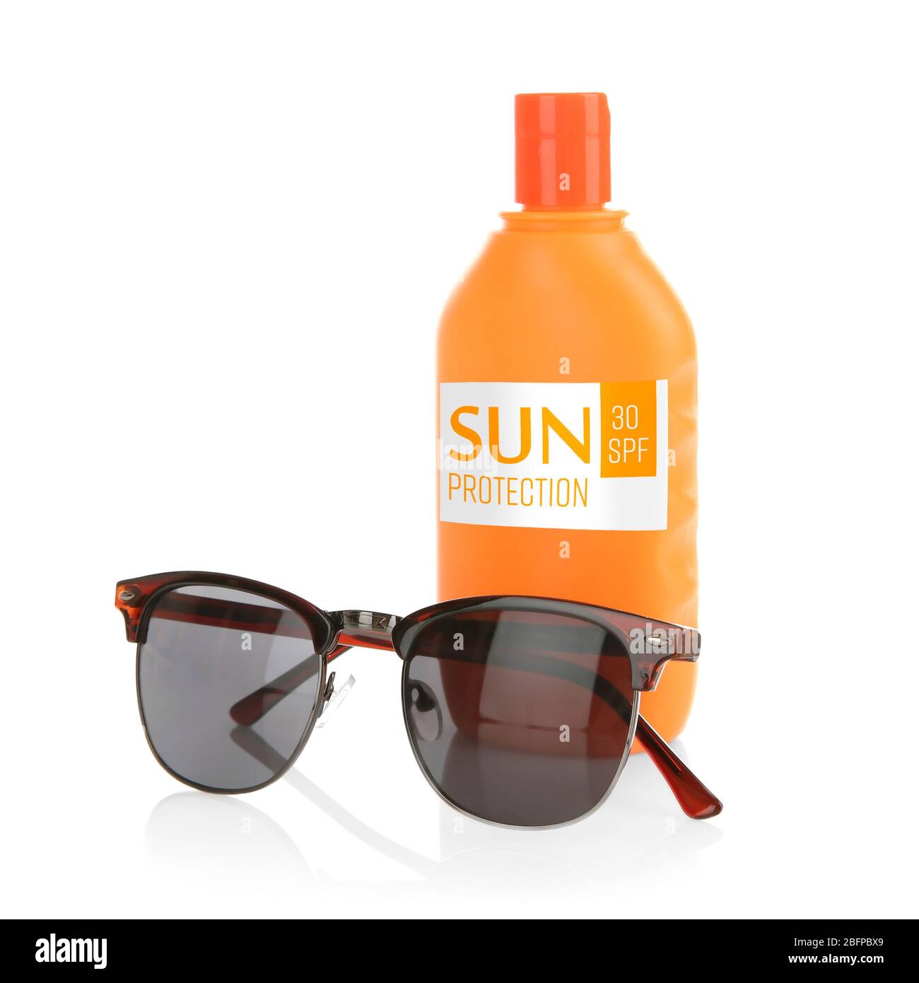 Sun protection accessories, isolated on white Stock Photo Alamy