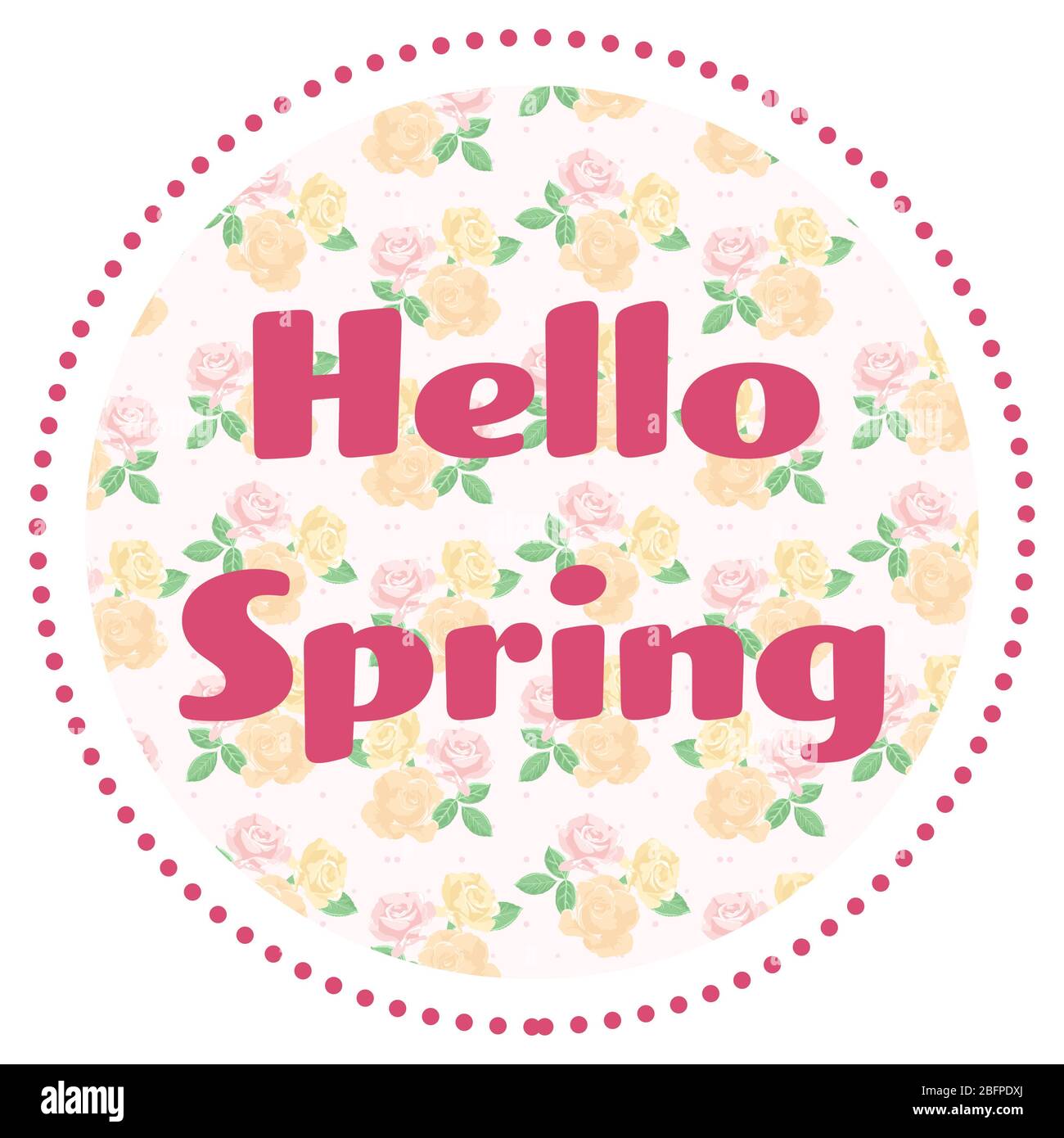Hello petal Cut Out Stock Images