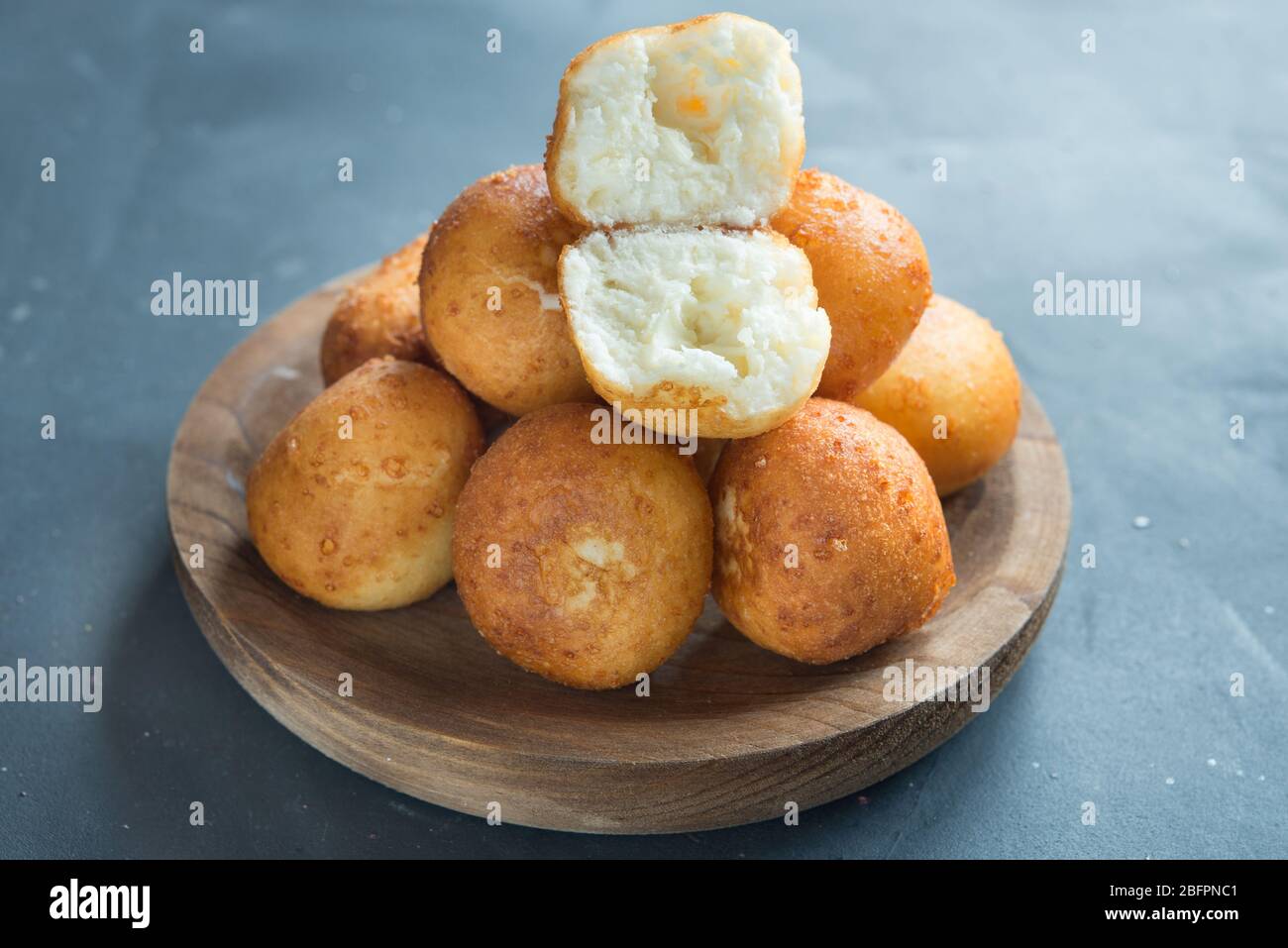 Traditional Colombian buñuelo Deep Fried Cheese Bread Stock Photo Alamy