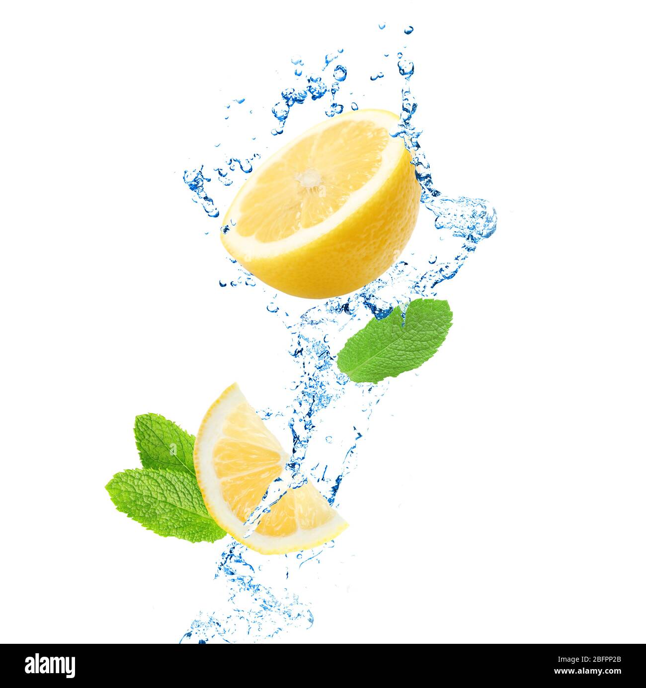 Lemon With Splashing Water Green Lemon And Water Splash Images