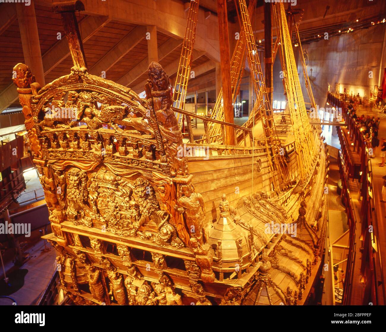 17th-century 'Vasa' warship, Vasa Museum, Galärvarvsvägen, Djurgården, Stockholm, Kingdom of Sweden Stock Photo