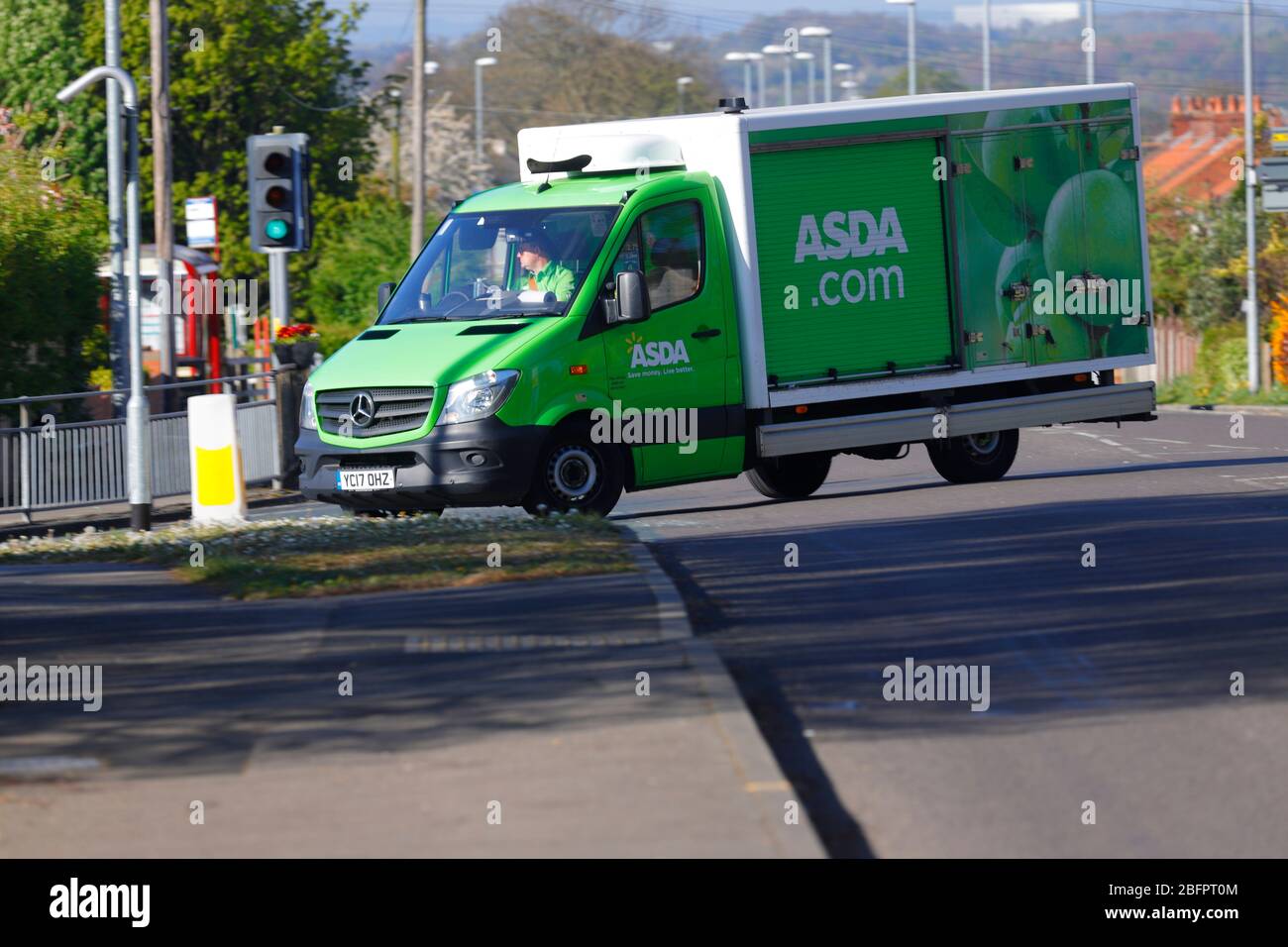 Asda grocery delivery van in Swillington,Leeds Stock Photo