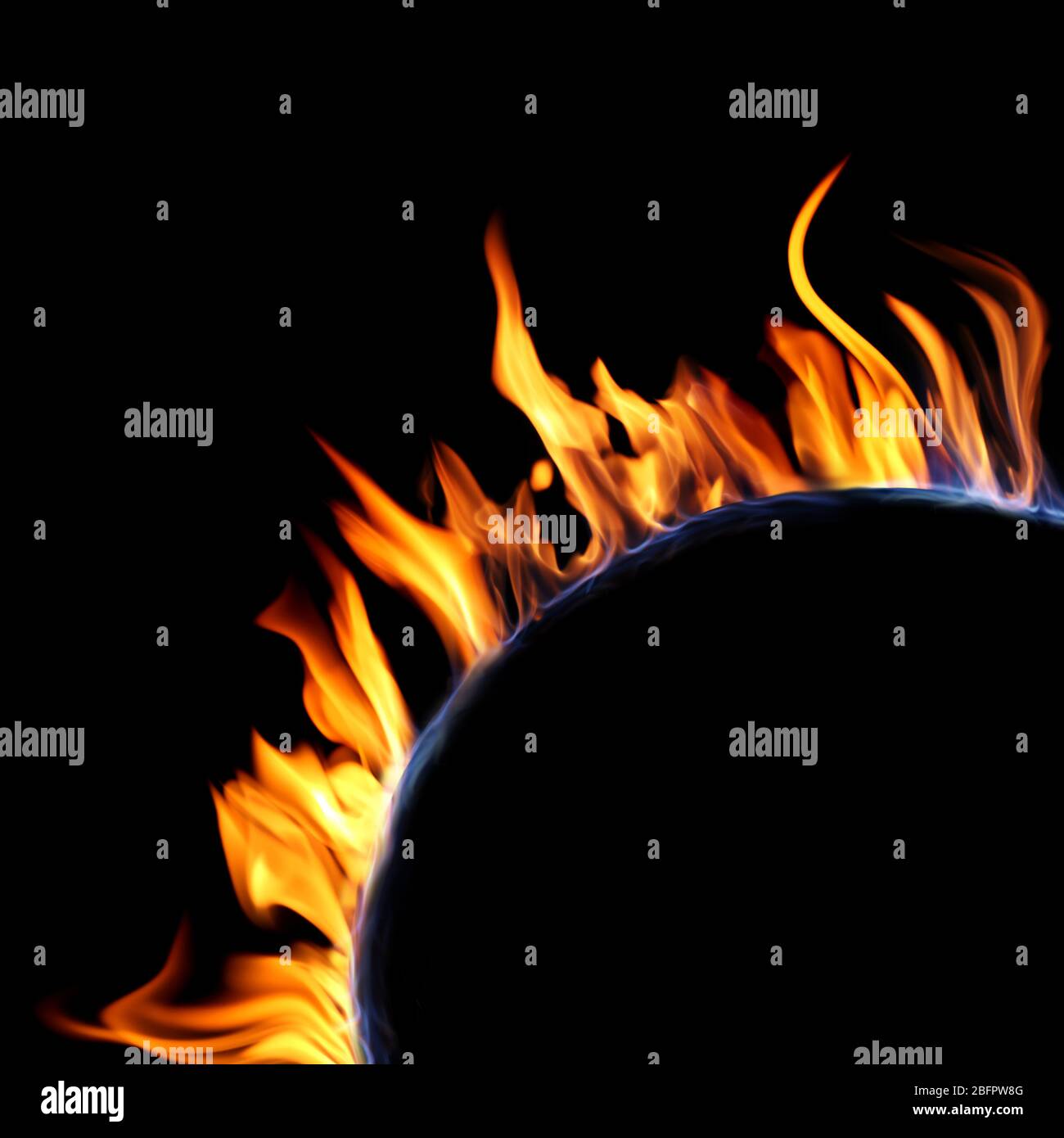 Bright fire on black hi-res stock photography and images - Alamy