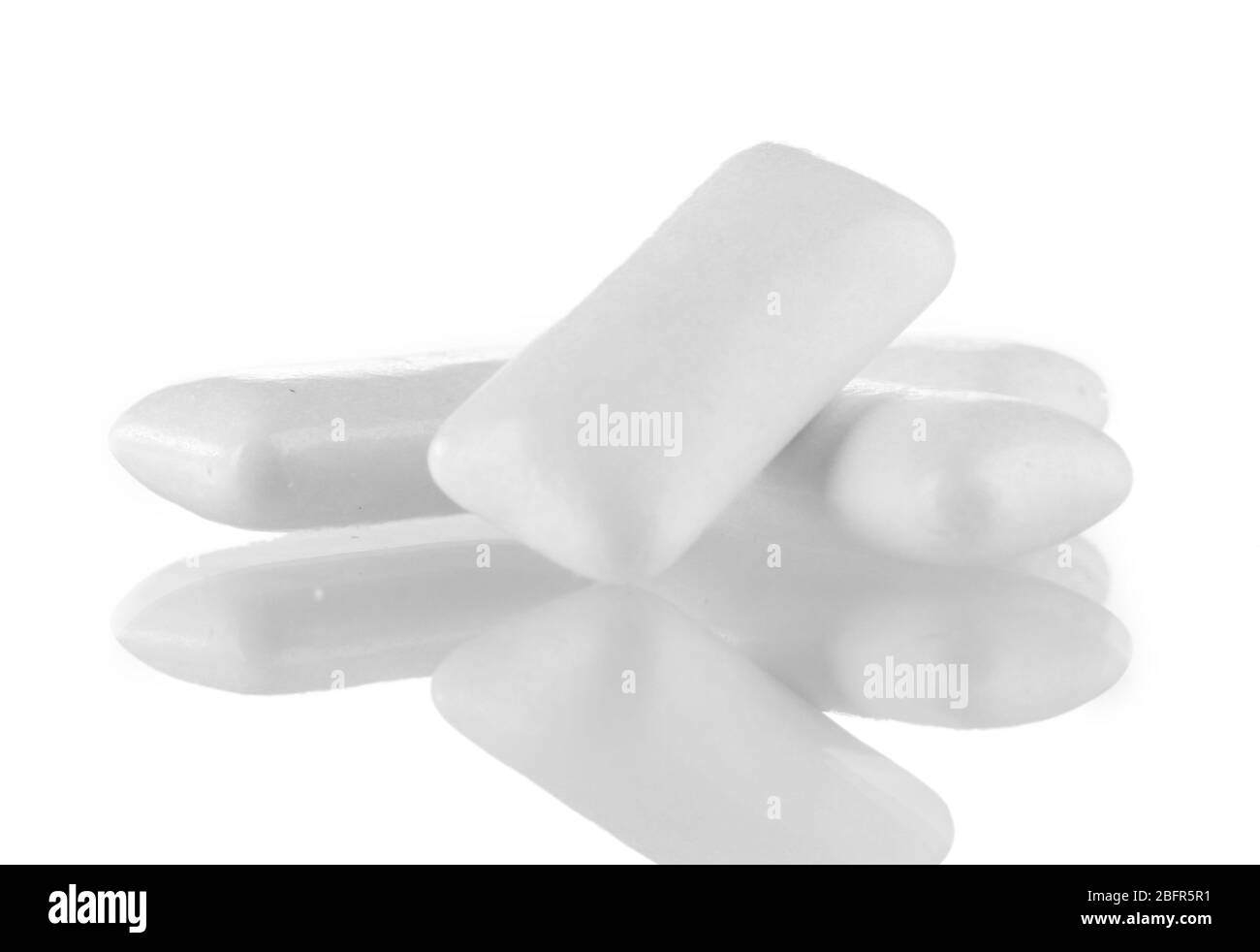 Chewing gum isolated on white Stock Photo