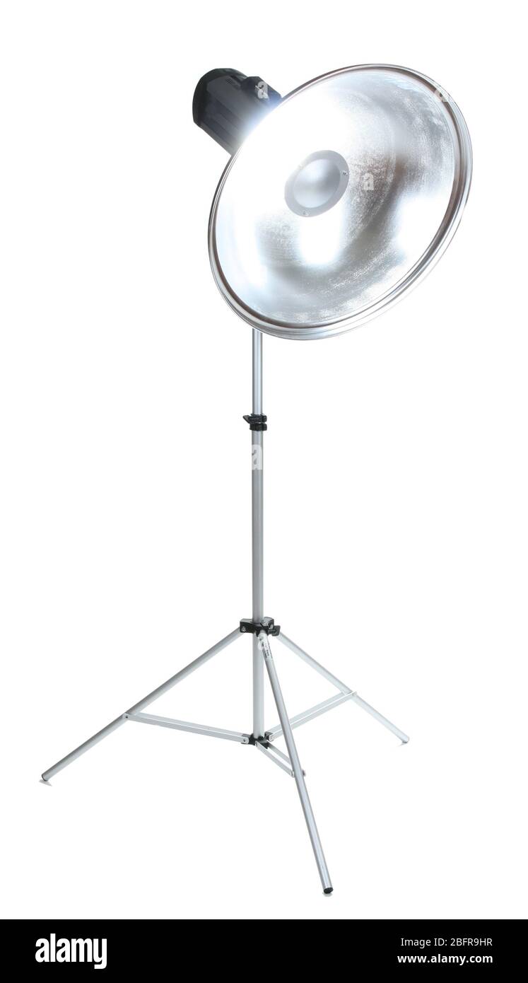 studio flashes - things to consider before buying... Professional studio flash isolated on white Stock Photo - Alamy