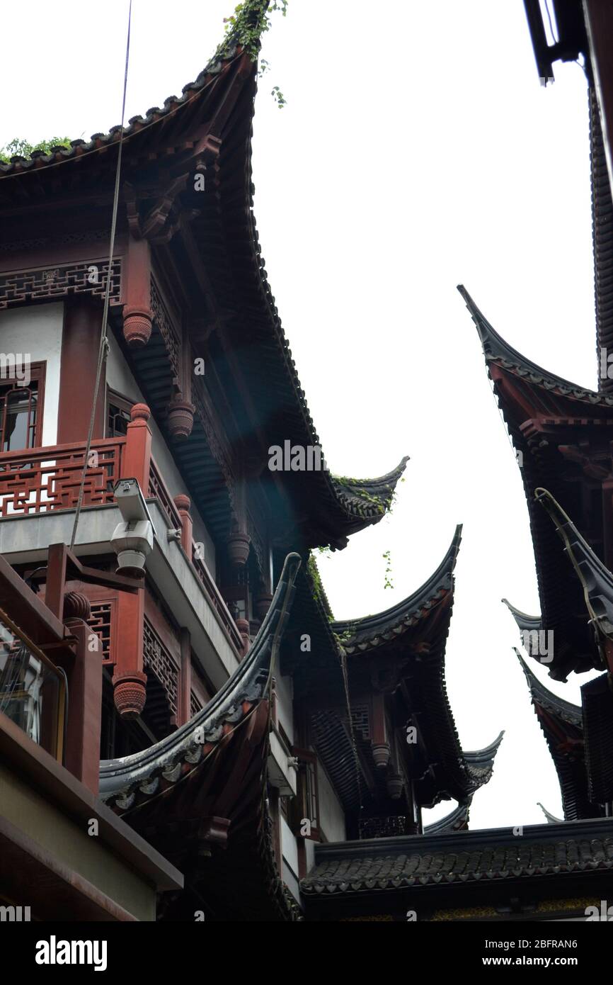 Old Town in Shanghai Stock Photo