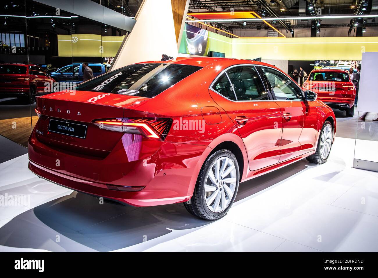 Brussels, Belgium, Jan 09, 2020: all new Skoda OCTAVIA IV at Brussels Motor  Show, Fourth generation, Mk4, car produced by Skoda Auto Stock Photo - Alamy