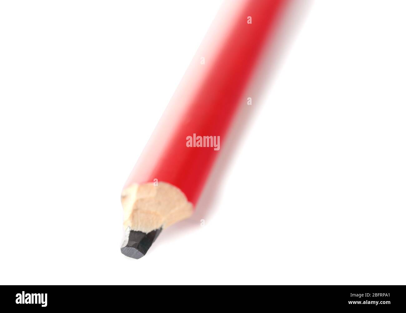 red construction pencil isolated on white Stock Photo Alamy