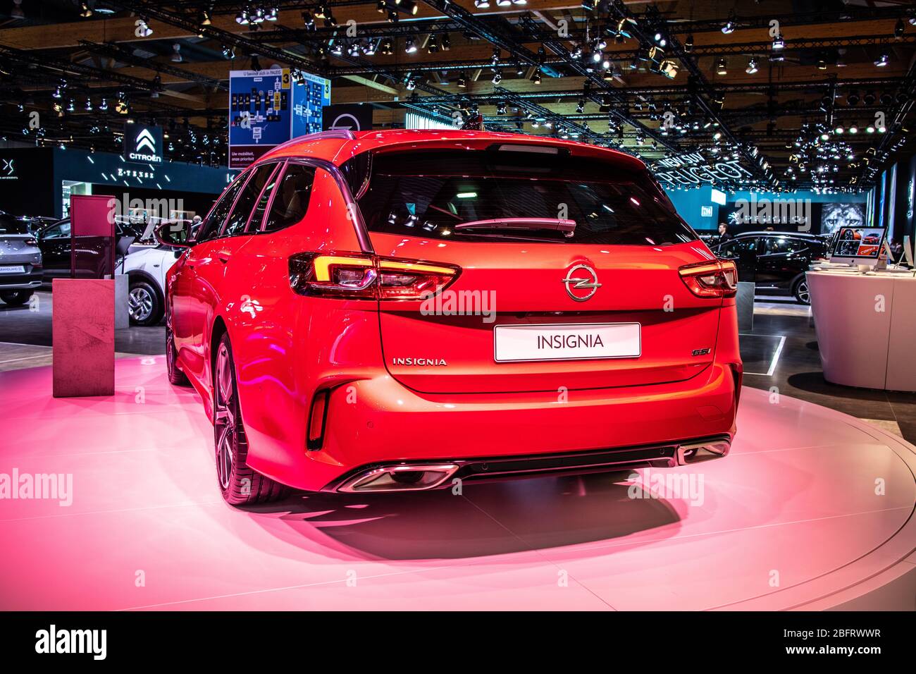 BRUSSELS - JAN 10, 2018: Opel Adam economic city car shown at the Brussels  Motor Show Stock Photo - Alamy
