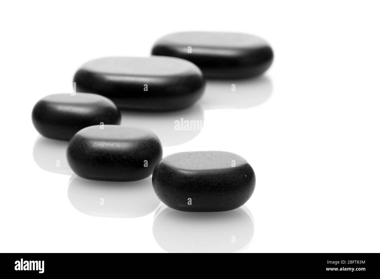 Black basalt stones Black and White Stock Photos & Images - Alamy