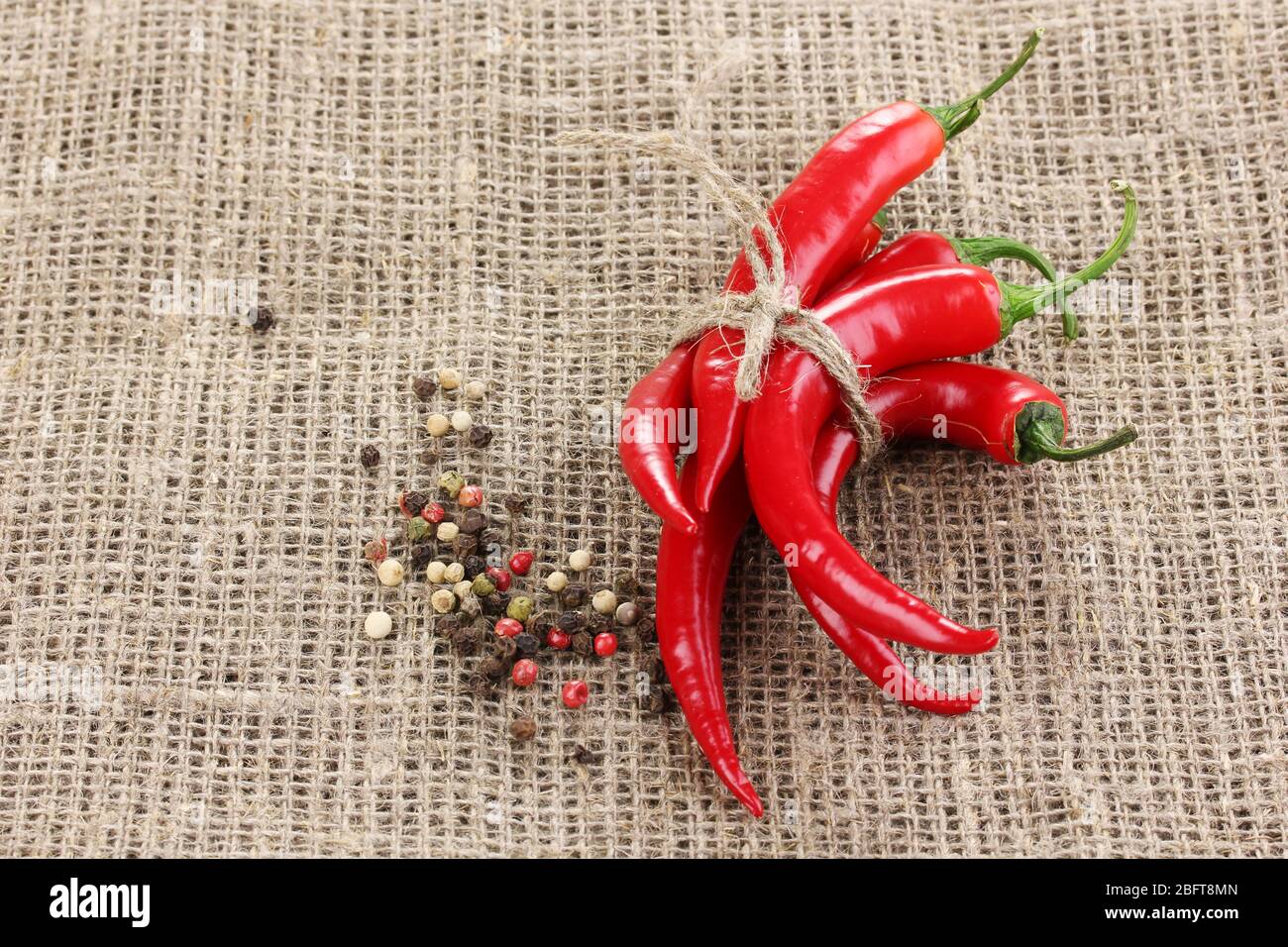 Red hot chili peppers tied hi-res stock photography and images - Alamy