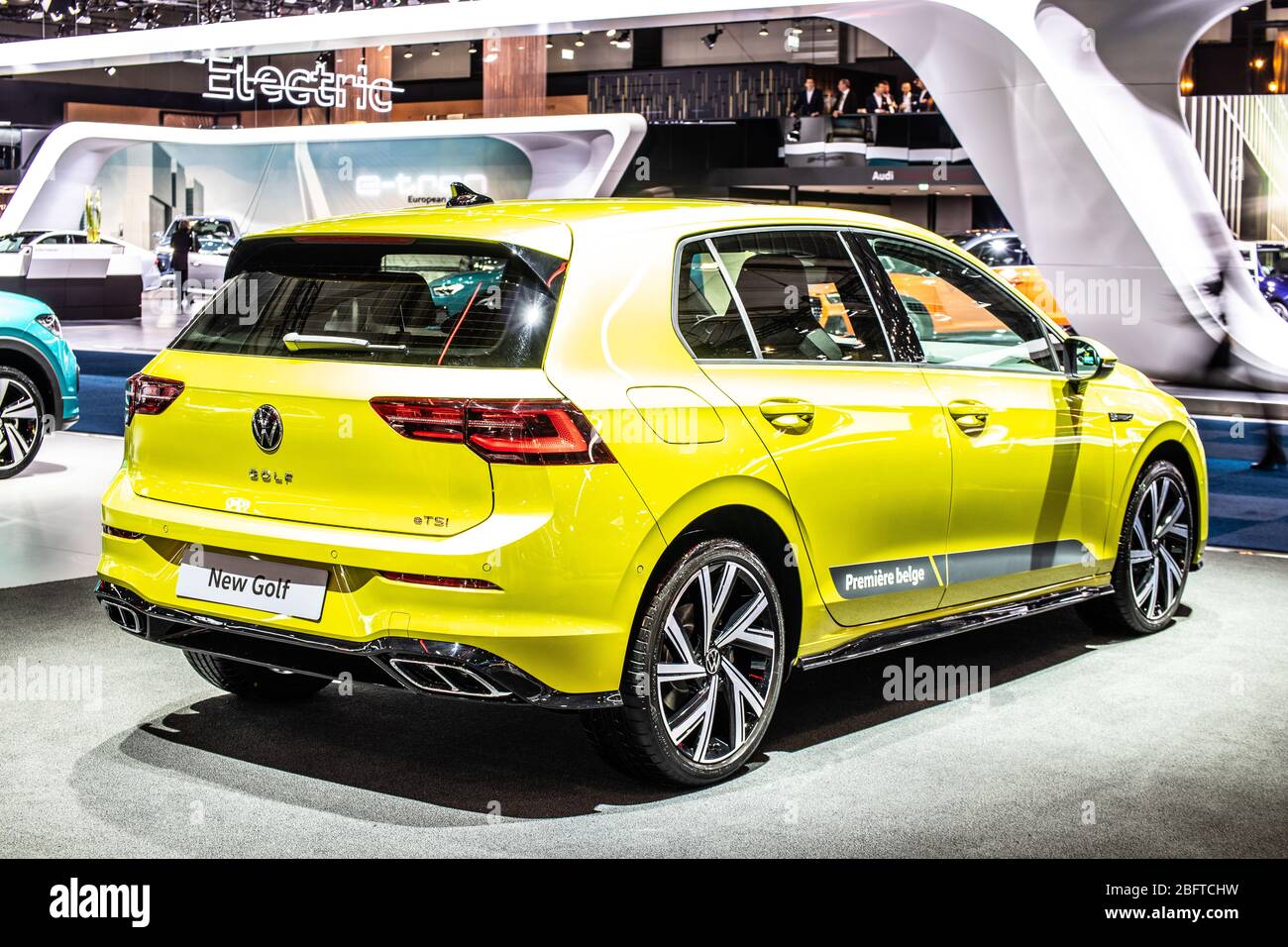 Brussels, Belgium, Jan 2020 all new Volkswagen VW Golf 8 VIII, Brussels  Motor Show, Eighth generation, MK8, MQB platform, produced by Volkswagen  Group Stock Photo - Alamy