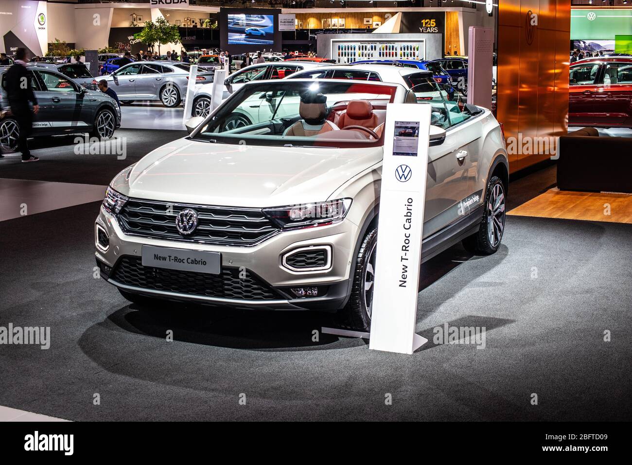 Brussels, Belgium, Jan 2020 Volkswagen VW Touran at Brussels Motor Show,  Second generation, MQB platform, compact MPV multi-purpose vehicle Stock  Photo - Alamy