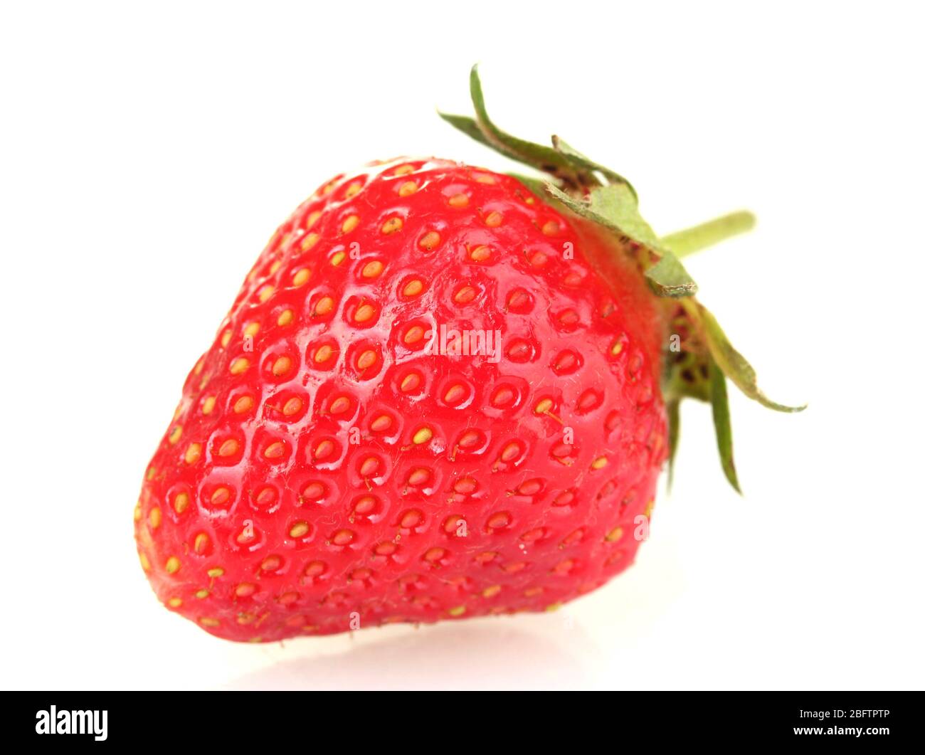 sweet ripe strawberry isolated on white Stock Photo - Alamy