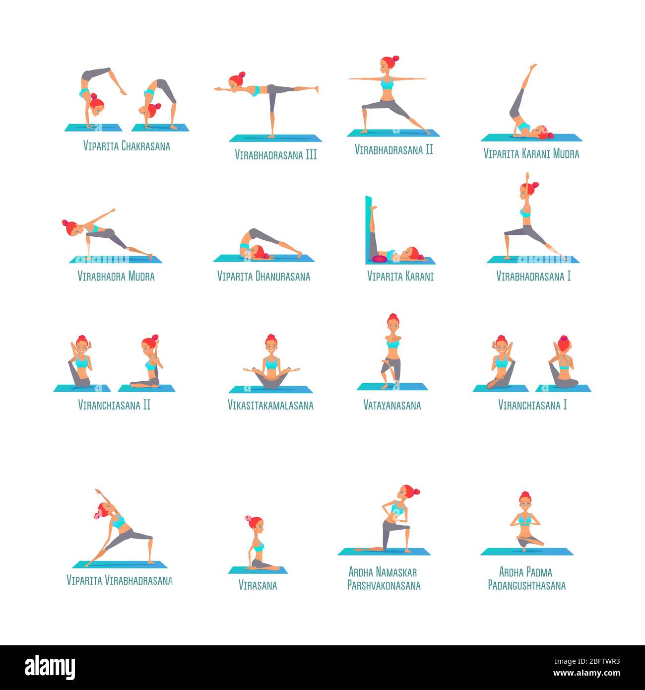 Yoga Pose Poster/Art Print - 'Happy Yogis' - Size A3 & A2 - Unframed R –  Rachel Gale