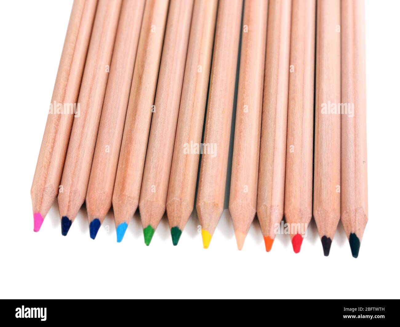 Color pencils isolated on white Stock Photo - Alamy