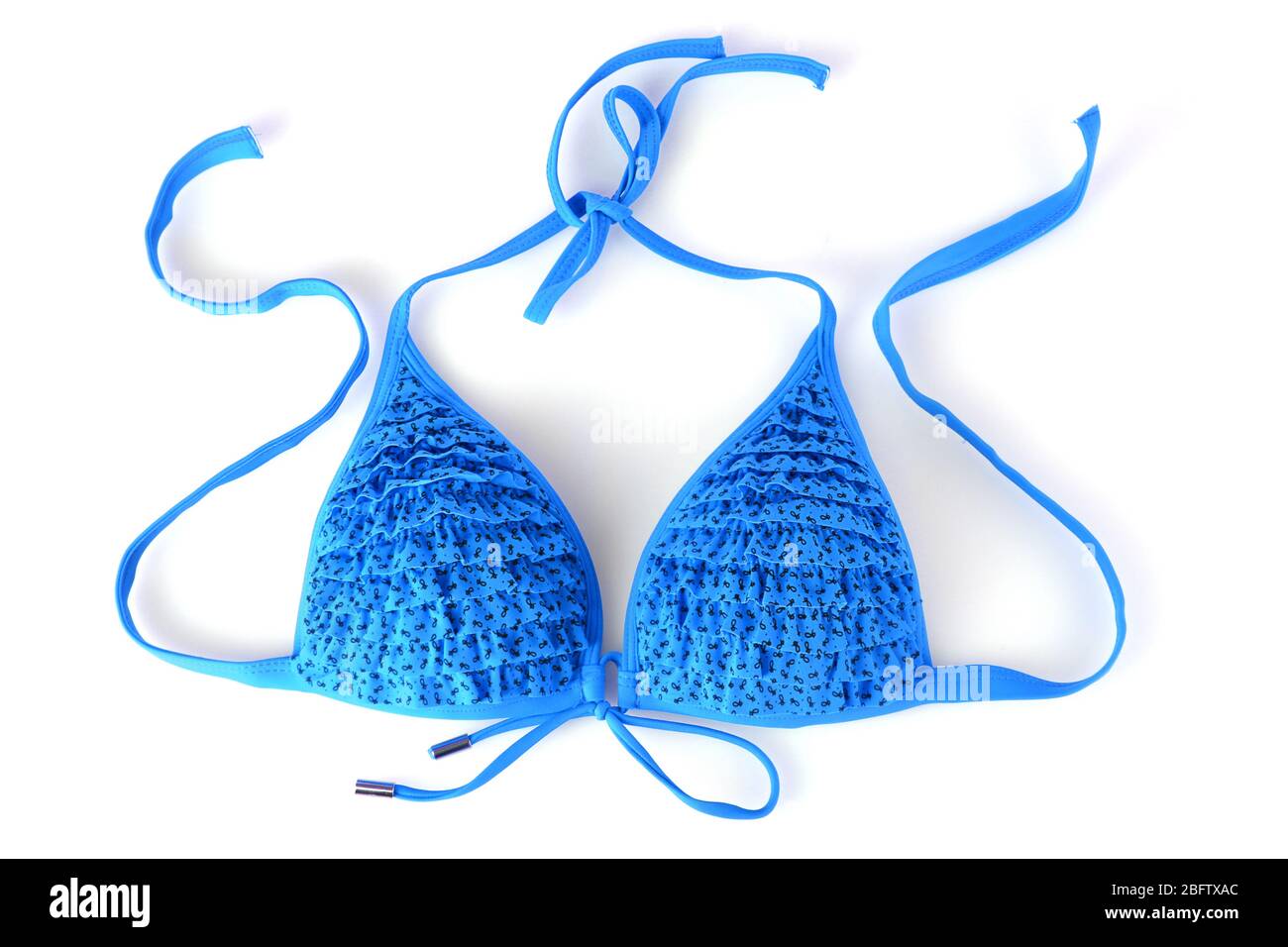 Blue bikini swimsuit bra Cut Out Stock Images & Pictures - Alamy