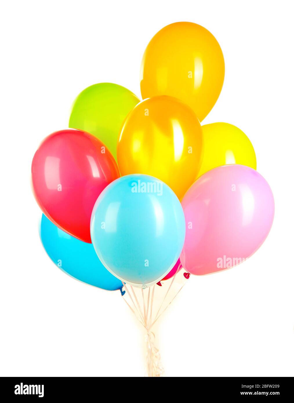 colorful balloons isolated on white Stock Photo - Alamy