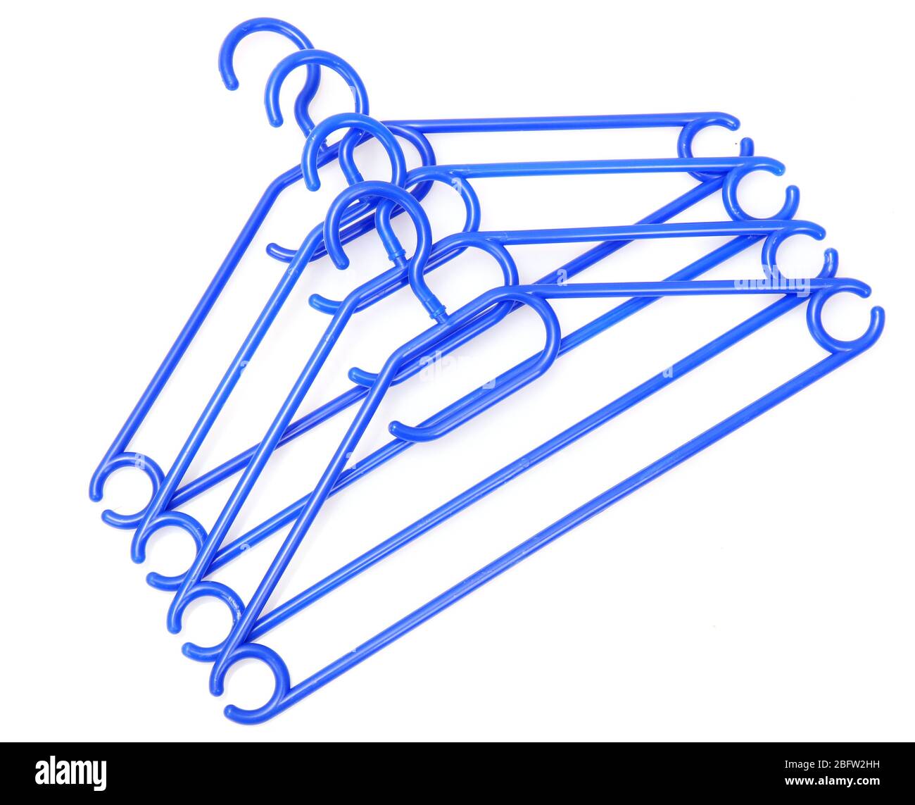 plastic hangers isolated on white Stock Photo Alamy