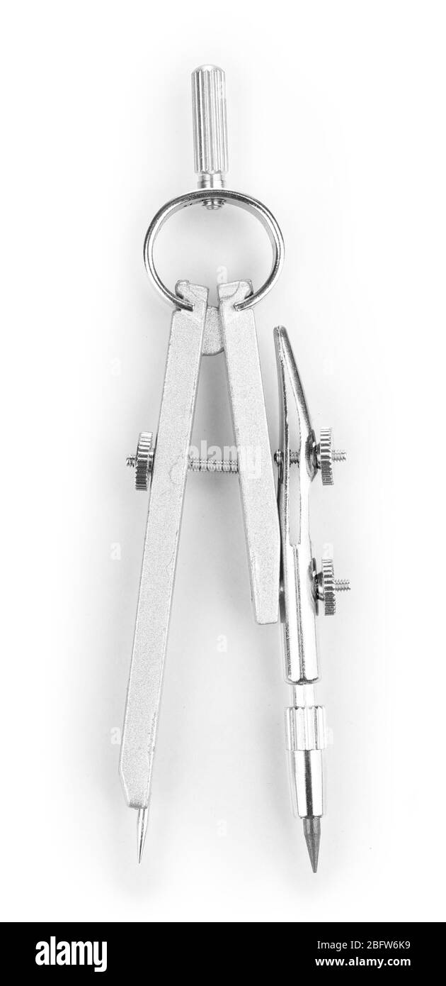 Drafting instrument isolated on white Stock Photo Alamy
