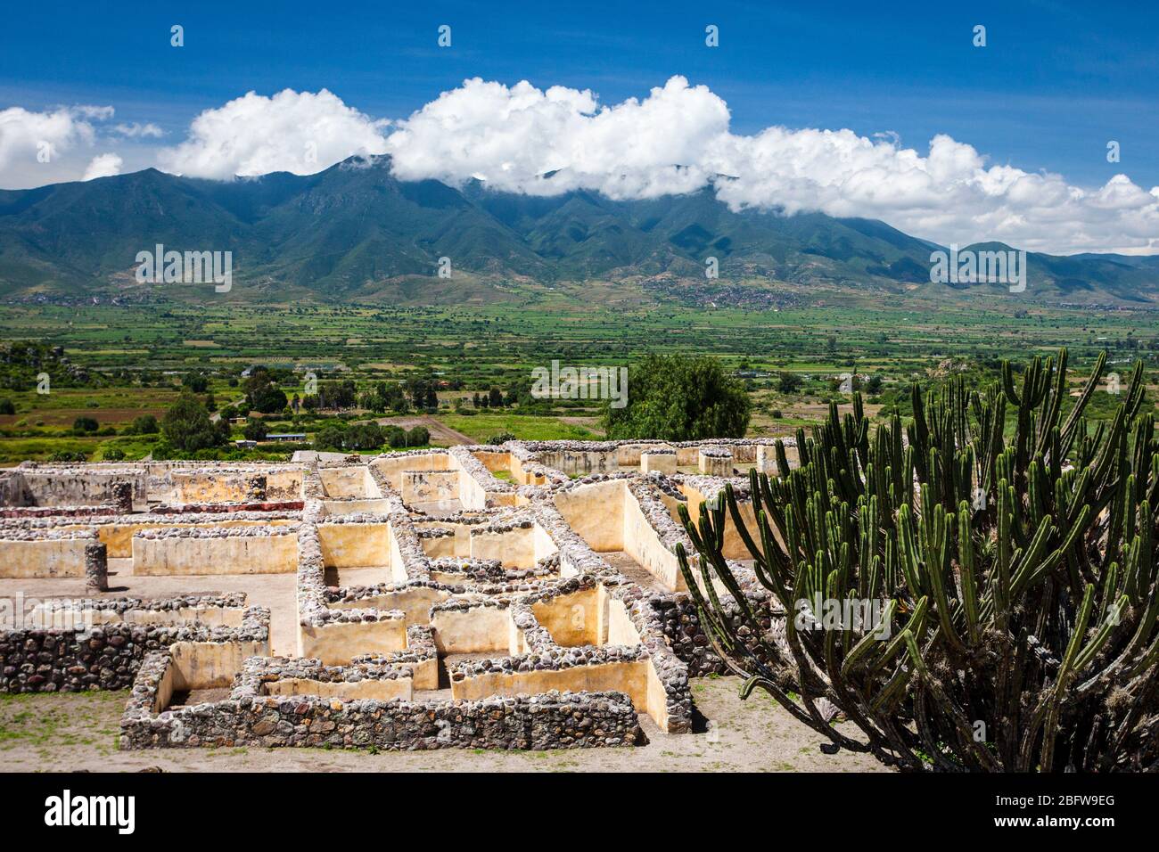 Ruins at Yagul, Oaxaca, Mexico. Stock Photo