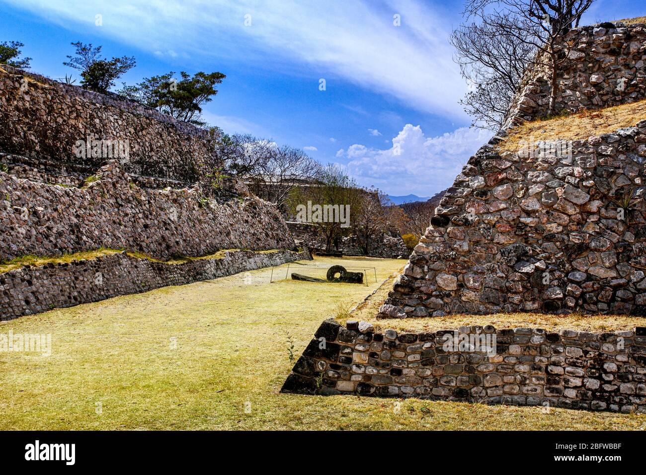 North Ball Court, Xochicalco, Morelos, Mexico Stock Photo Alamy