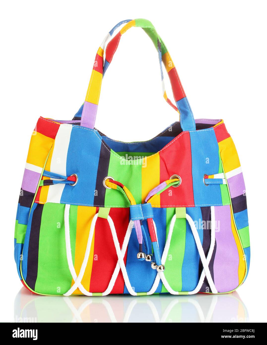 bright beach bag