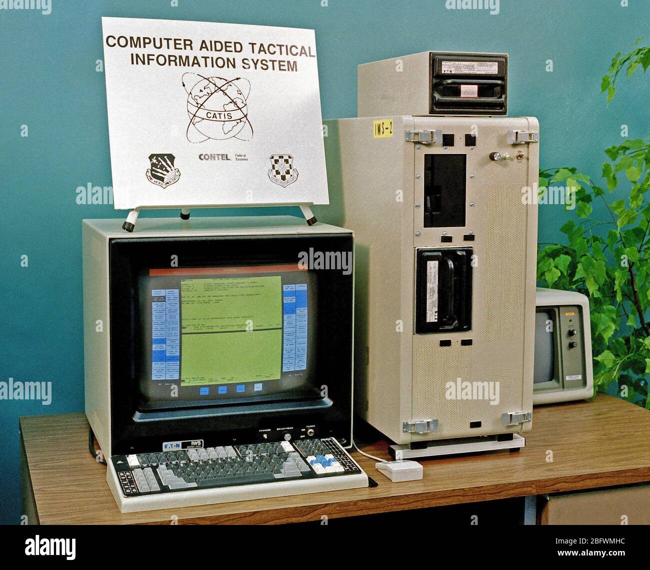 A view of the Computer Aided Tactical Information System equipment at