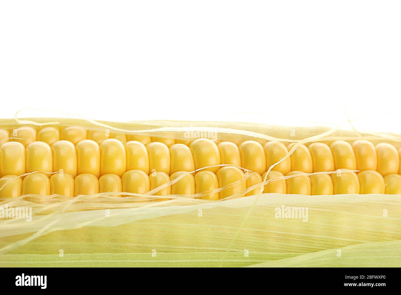 fresh corn, isolated on white Stock Photo - Alamy