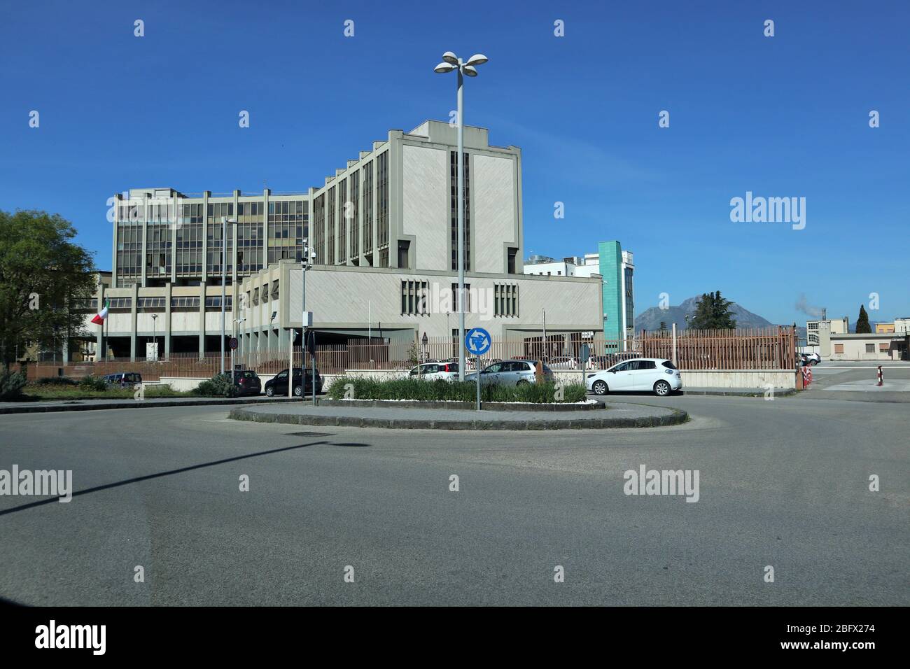 Benevento - Il tribunale durante la quarantena Stock Photo