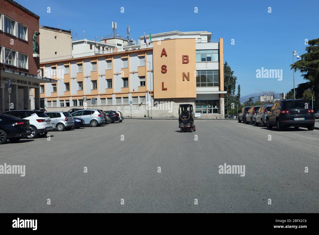Benevento - Piazza Risorgimento durante la quarantena Stock Photo