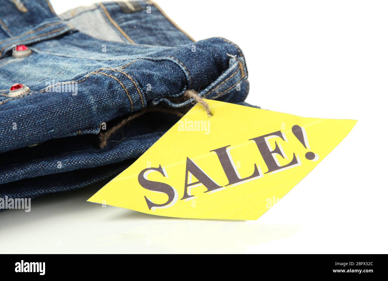 Fashion blue jeans on sale closeup isolated on white Stock Photo Alamy
