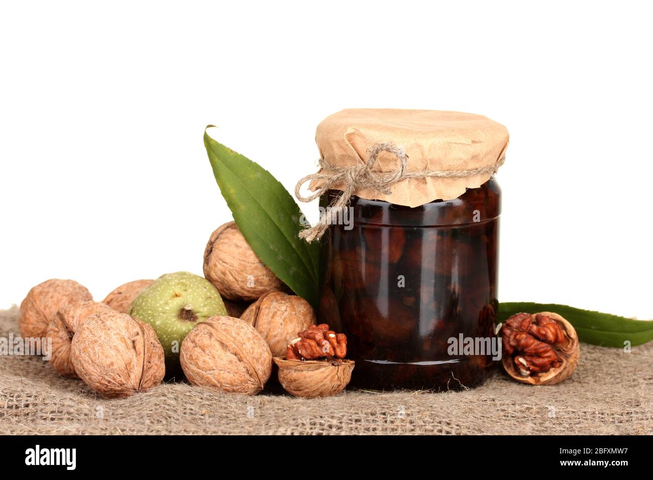 Walnut jam in jar hi-res stock photography and images - Alamy