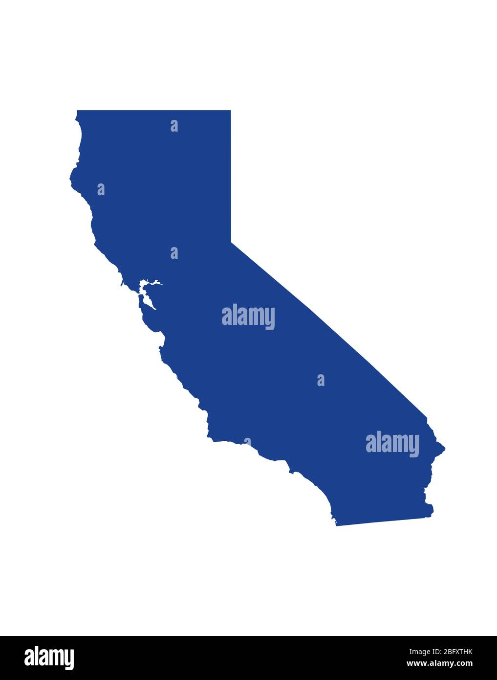 California State Map. Vector Design illustration Stock Vector