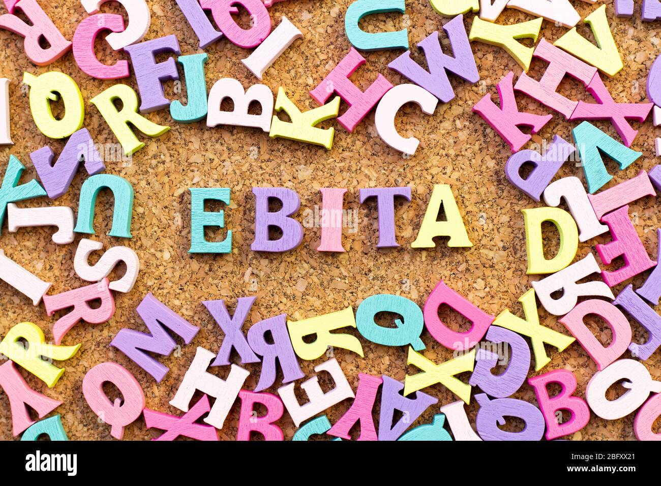 Color Alphabet In Word Ebita Abbreviation Of Earnings Before Interest Taxes And Amortization 8481