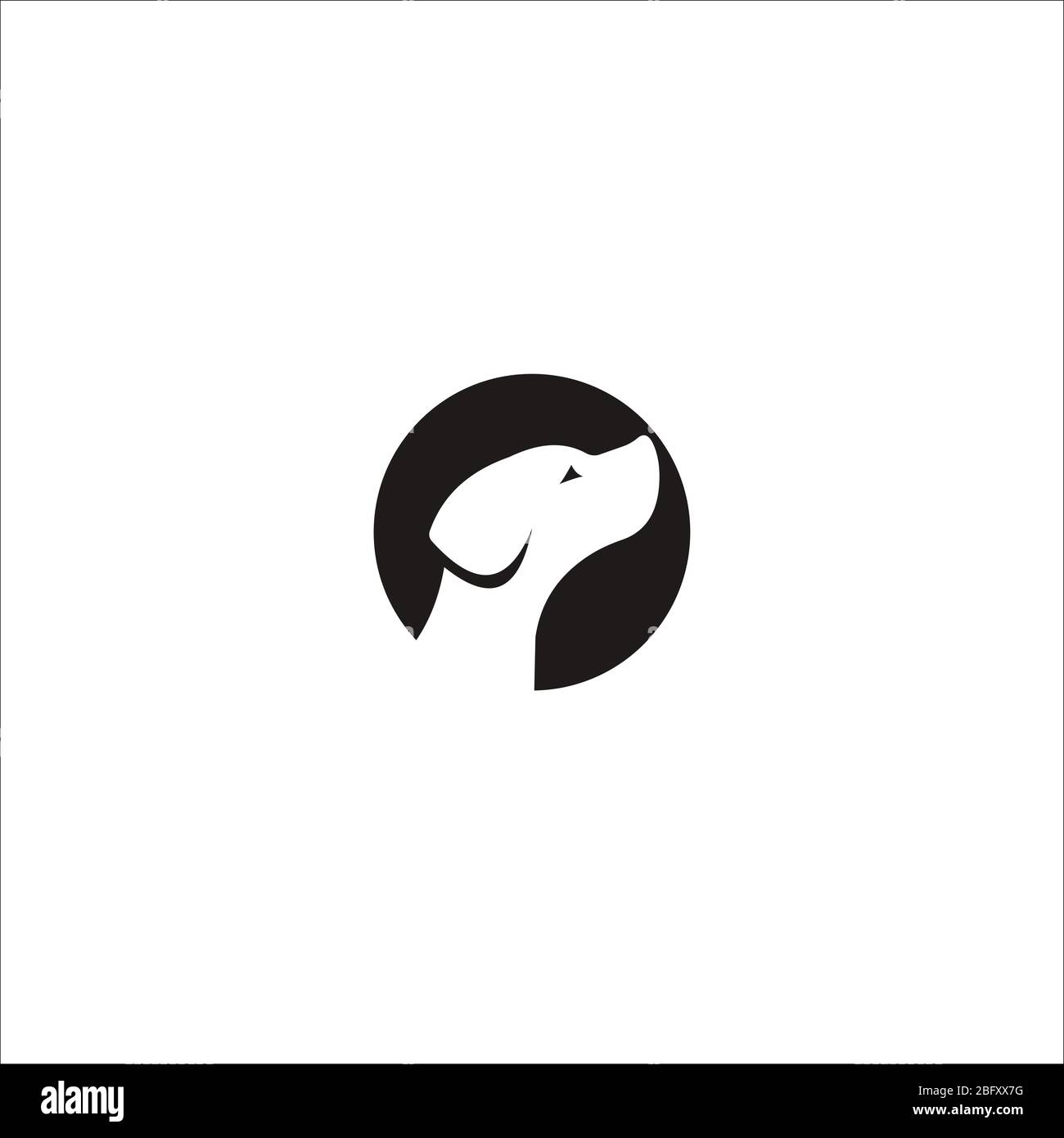 Animal dog logo vector design templates Stock Vector