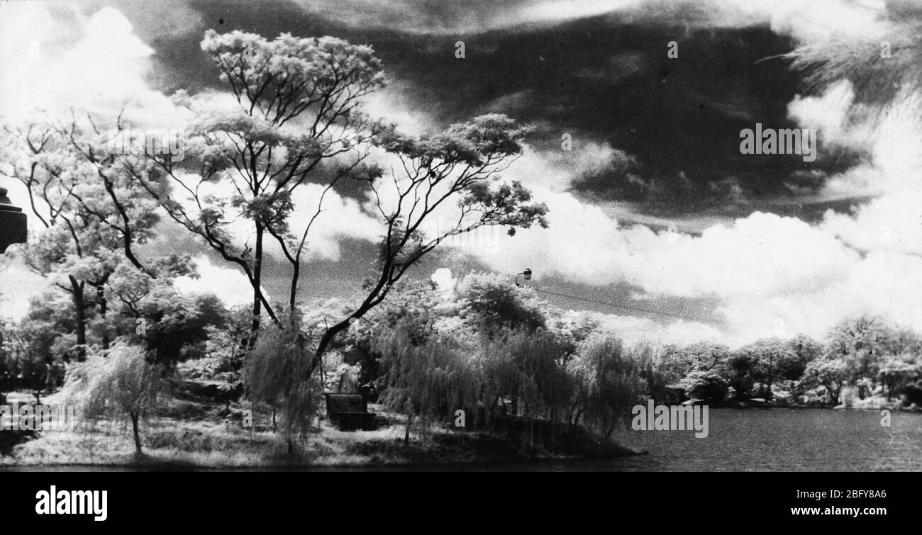 In 1950 the scenery of Zhongshan Park in Shantou Guangdong Stock Photo