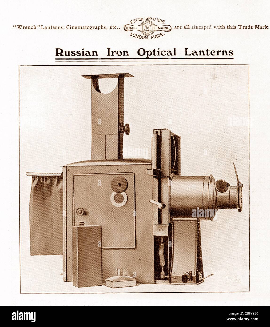 Wrench Metamorphoser magic lantern projector Stock Photo Alamy