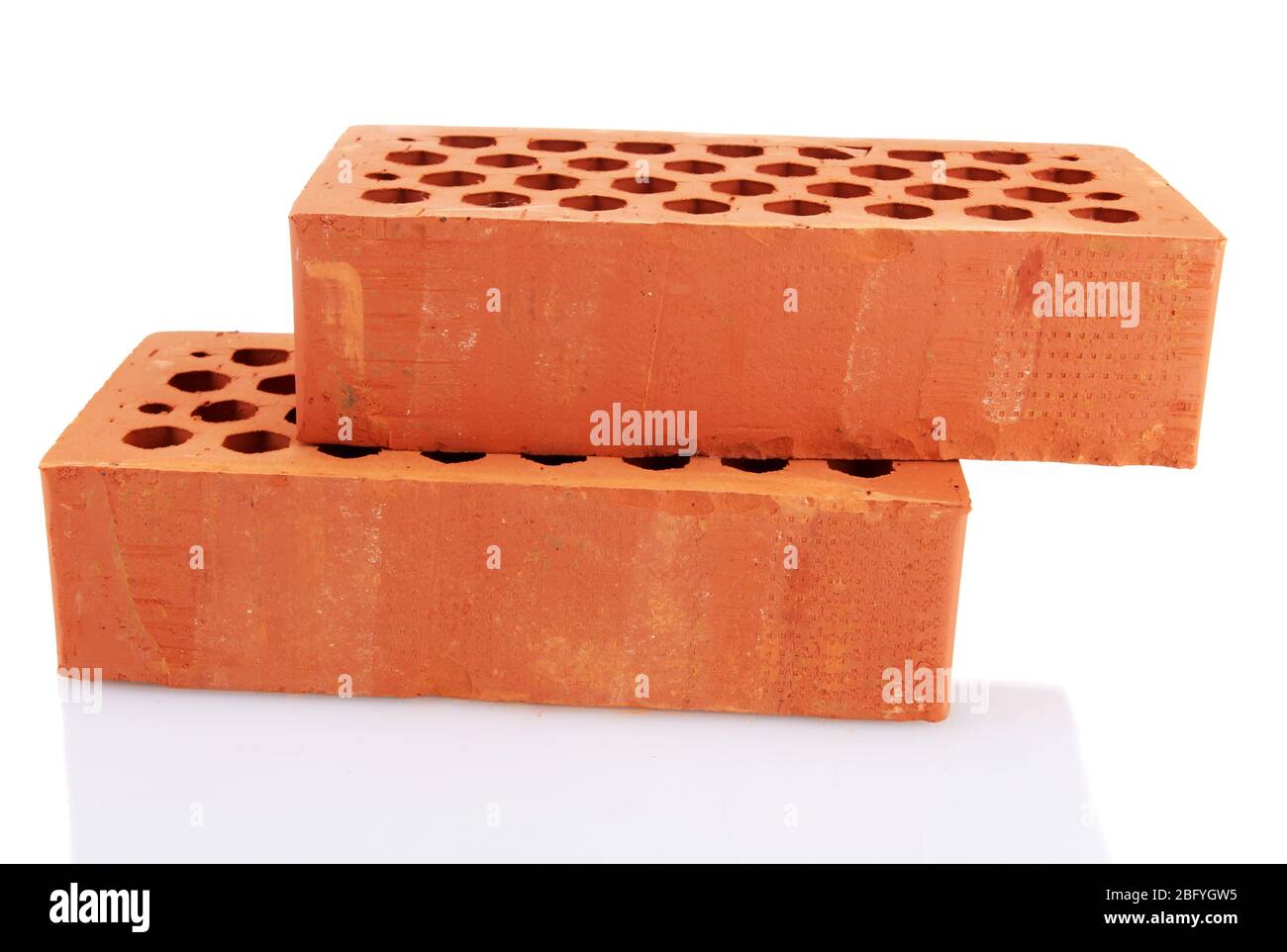 bricks, isolated on white Stock Photo