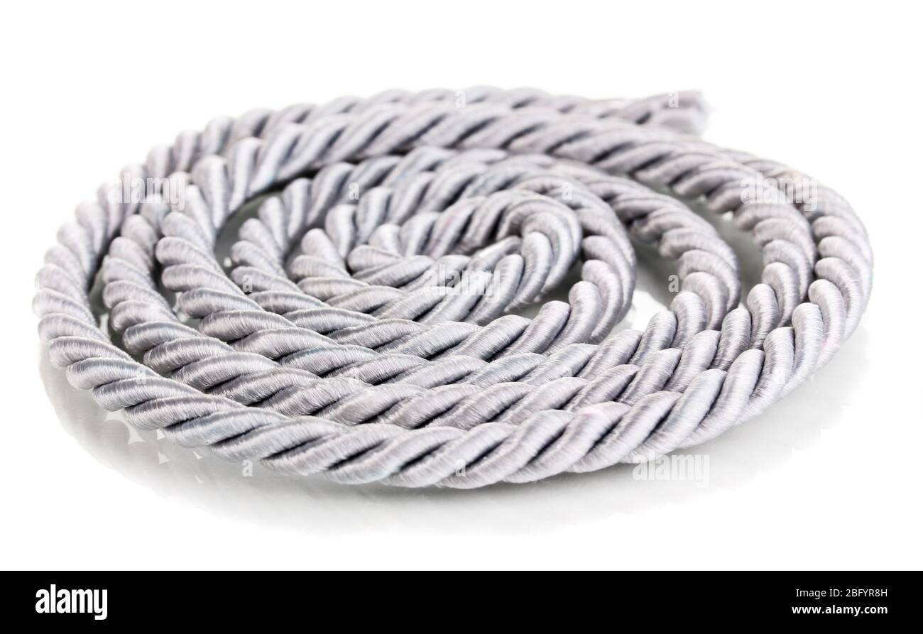 Skein of rope isolated on white Stock Photo Alamy