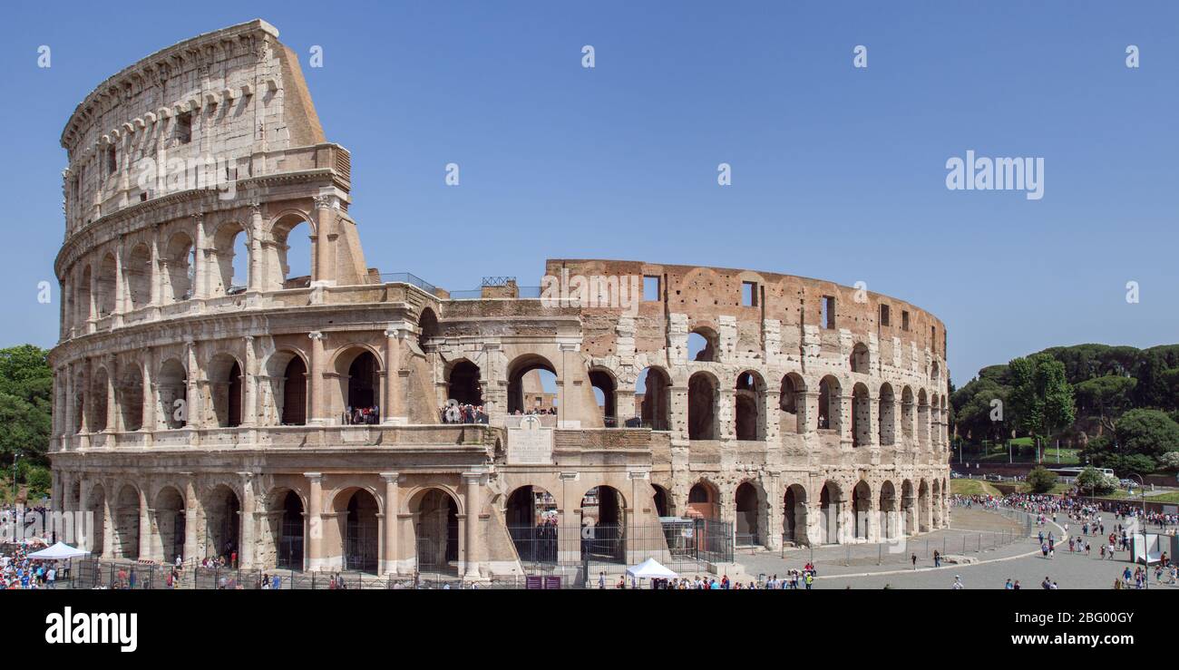 The Colosseum in Rome, Italy Stock Photo