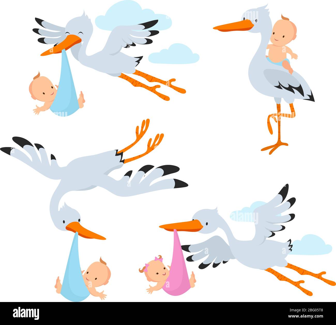 Stork bird carrying best sale baby