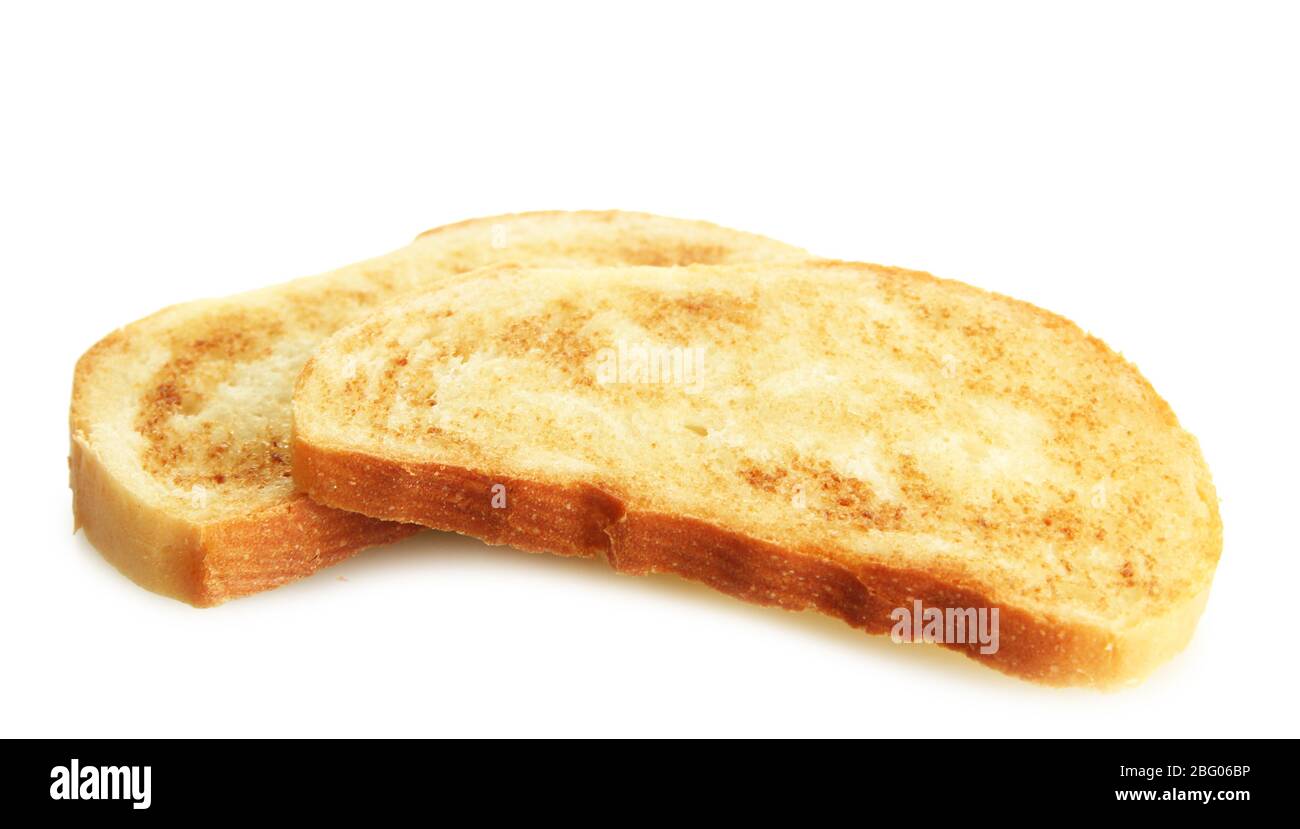 White bread toast, isolated on white Stock Photo Alamy